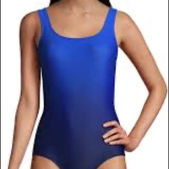 Land’s End Plus size and Standard size Tuggless tank blue ombré size Various - Picture 1 of 4